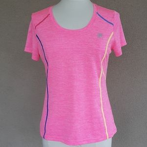 FILA Women's Sports Shortsleeve Workout Pink Shirt